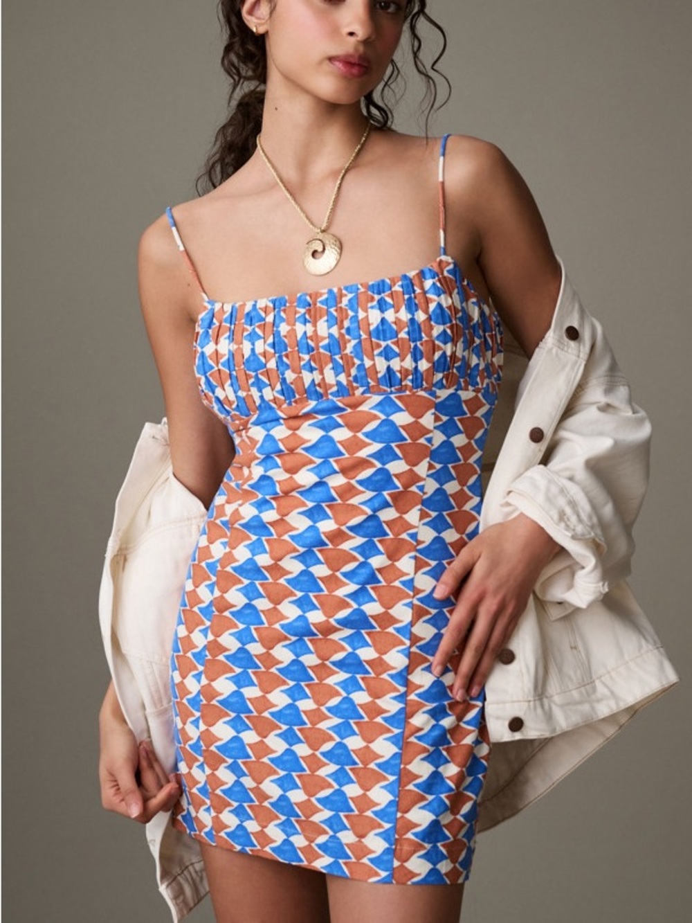 Maeve by Anthropologie Ophelia Linen Slim Mini Dress Size Adj. Straps Size 6 NWT